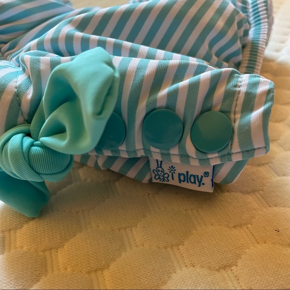 I Play Swimmy Diaper w/ Stripes & Side Bows 6 mos - Picture 4 of 9